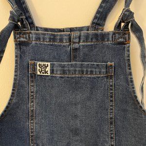 Lucy & Yak Original Dungaree - organic denim - mid wash blue / US 2 REG